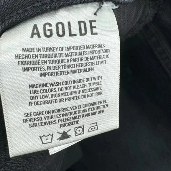 AGOLDE RILEY HIGH RISE STRAIGHT CROP (STRETCH) IN PANORAMIC B1622 - Picture 6 of 7